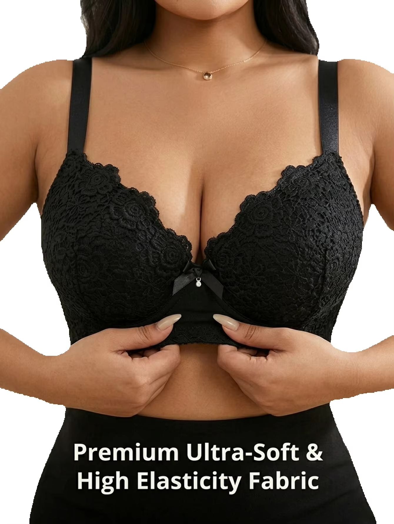 Minimizer Bra Women - 여성 플러스 사이즈 플로럴 푸쉬업 브라