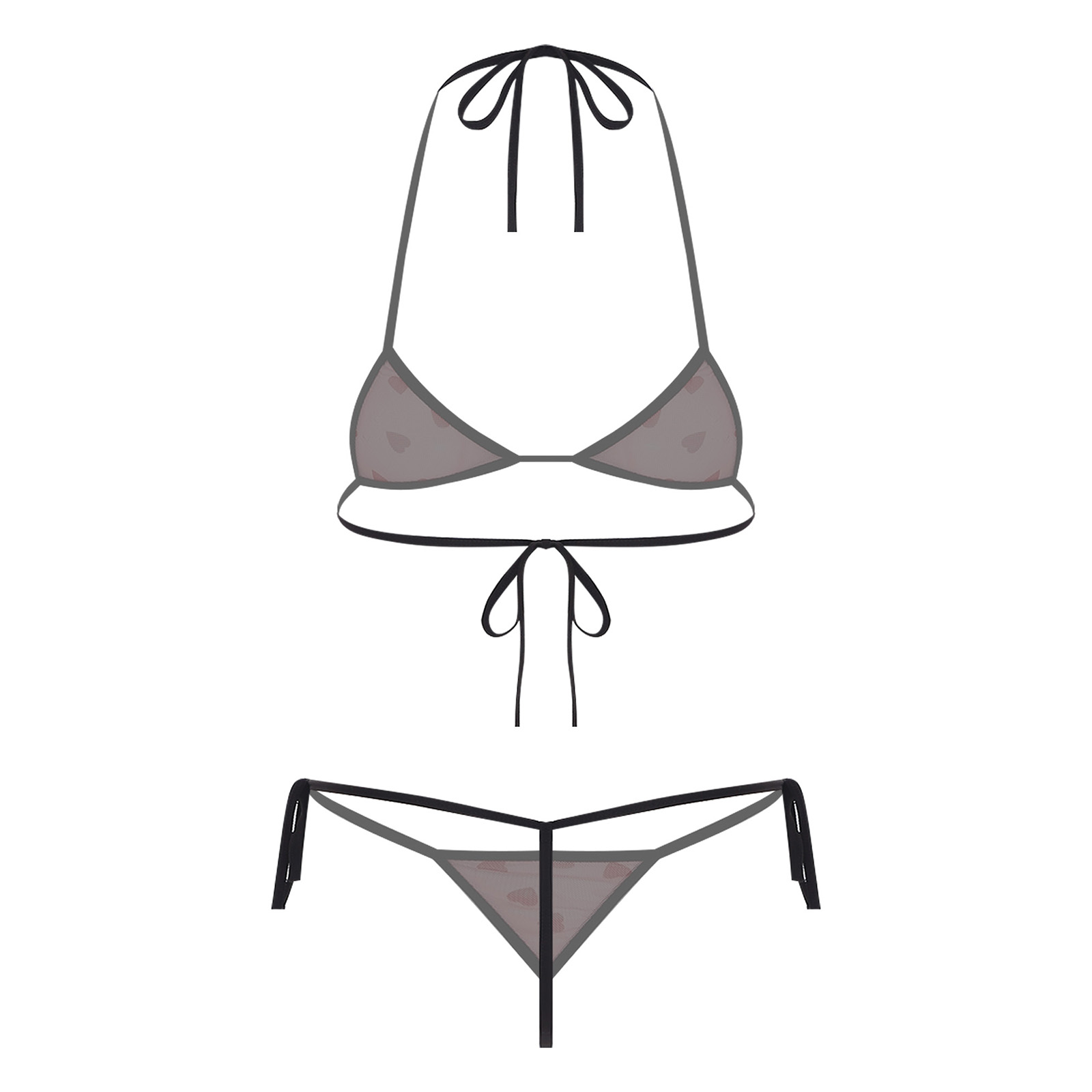 여성용 마이크로 미니 비키니 란제리 속옷 세트 프린트  - Sheer Bra Lace 리뷰 및 가격