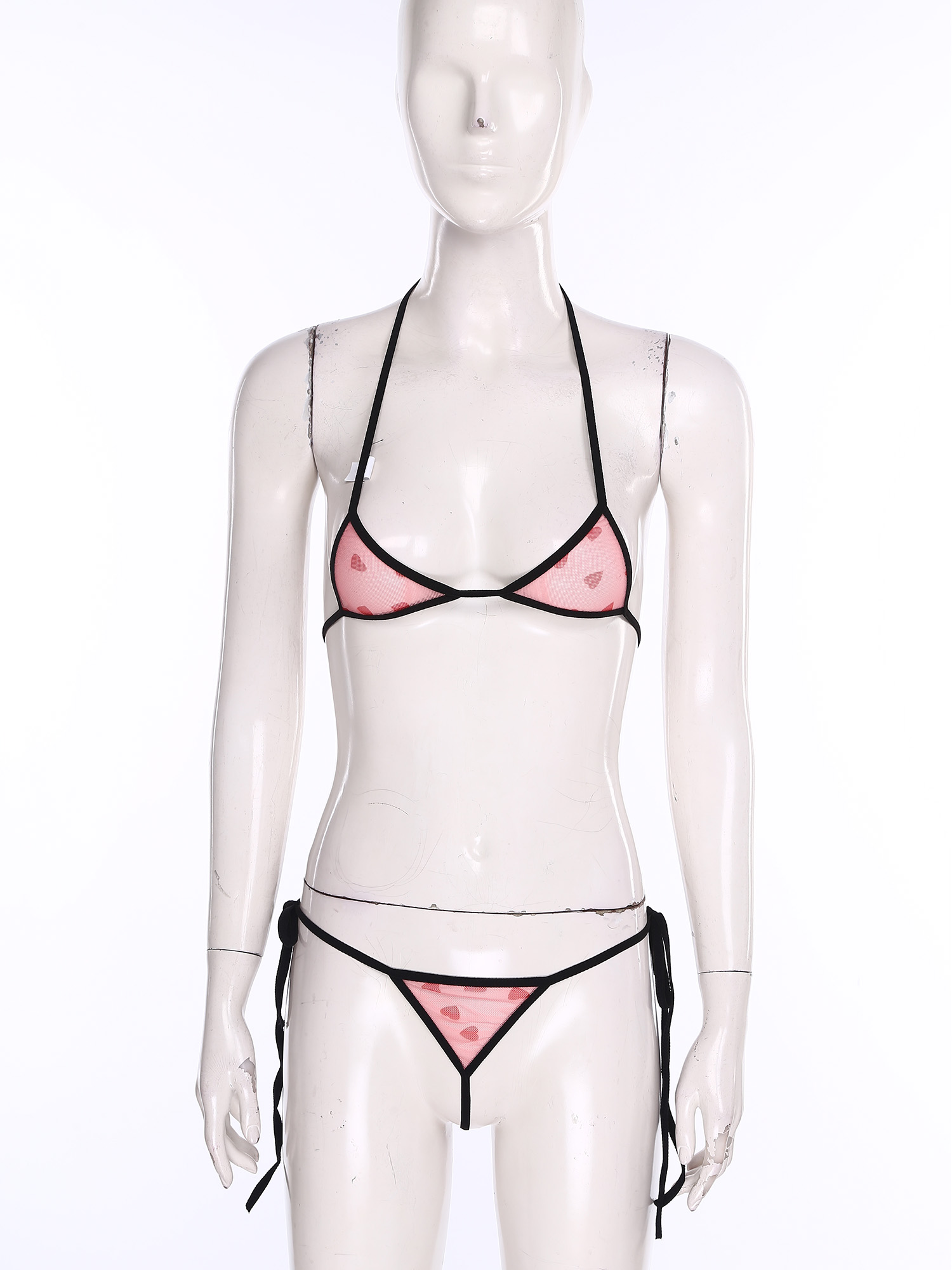 여성용 마이크로 미니 비키니 란제리 속옷 세트 프린트  - Sheer Bra Lace 리뷰 및 가격