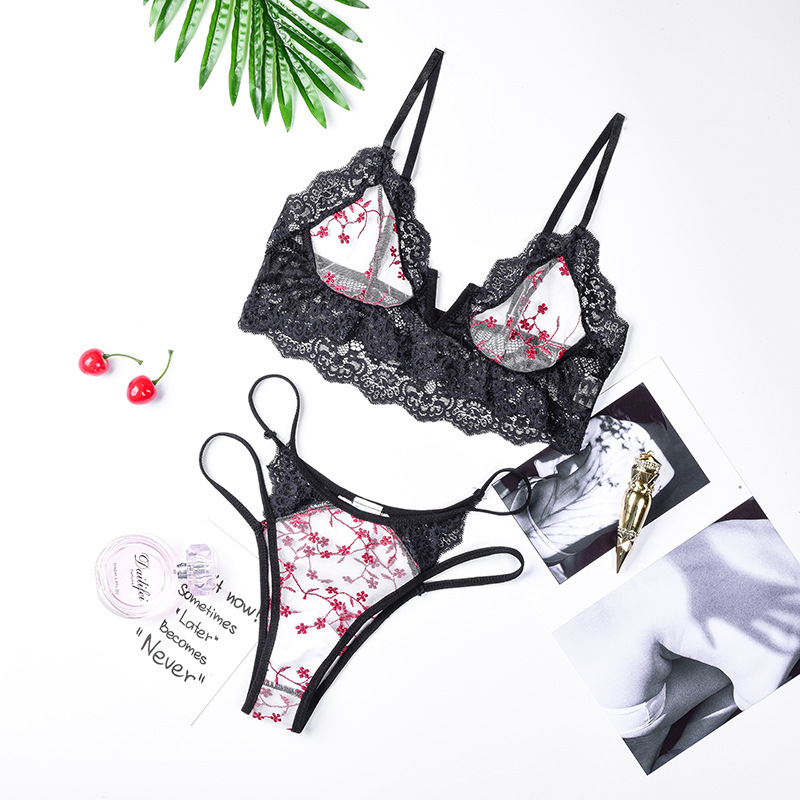 여성 란제리 세트 울트라 얇은 레이스 브라 세트 섹시  - Lace Bralette Set 리뷰 및 가격